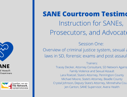 SANE Courtroom Testimony: Instruction for SANEs, Prosecutors, and Advocates
